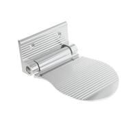 NIYANGLE Pédale Antidérapante Polyvalente Salle de Bain Repose-Pieds Ménager Sécurisé en Métal Argenté Accessoire Pratique pour Femmes Enceintes et Personnes Âgées Usage Quotidien