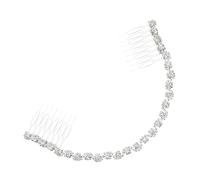 NIYANGLE Peigne à Cheveux De Mariée Chaîne Avec Ornements Élégants Accessoire De Coiffure Pour Occasions Spéciales Fêtes Et Photos