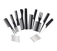 NIYANGLE Peigne à Cheveux Peigne de Coiffure Outil de Teinture Capillaire à Épingle pour Coiffeur Conçu Dents Droites et Résistantes Couleur Aléatoire