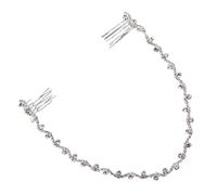 NIYANGLE Peigne De Mariée Éblouissant Avec Chaîne Accessoire De Cheveux Élégant Pour Célébrations Et Événements Spéciaux