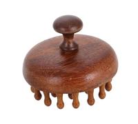 NIYANGLE Peigne De Massage Du Chevelu Bois Naturel Avec Tête Ronde Brosse Démêlante Pour Cheveux Mouillés Soin Antipelliculaire Et Relaxation Unisexe Design Disque Innovant Pour Stimuler