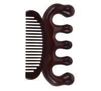 NIYANGLE Peigne en Bois de Santal Outil Polyvalent à Dents Larges pour Massage Cuir Chevelu et Élimination des Pellicules Forme Boule pour Soins Capillaires