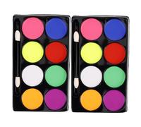 NIYANGLE Peinture Corporelle Et Faciale Pigmentée De Couleurs Pour Maquillage Théâtral Et Cosplay Facile à Utiliser Nettoyer Pours Fêtes Et Événements