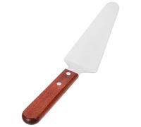 NIYANGLE Pelle à Pizza Inox avec Manche Bois Ergonomique Spatule Triangle pour Gâteau et Tartelette Outil Cuisson Polyvalent pour Pizza Pâtisserie et Snack
