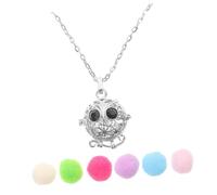 NIYANGLE Pendentif Diffuseur Huiles Essentielles Ancien Avec Collier Hibou Locket Rond Avec Tapis De Couleurs Aléatoires
