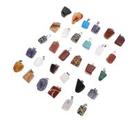 NIYANGLE Pendentifs Pierres Naturelles 30 Pièces Pour Création Bijoux Adultes Couleurs Mixtes Style Aléatoire Artisans Présents De Noël Fabrication De Colliers Et Bracelets Toute L’année