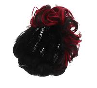 NIYANGLE Perruque Courte Ondulée Cheveux Synthétiques Pour Femmes Noires Coiffure Naturelle Modèle Elfique Facile à Porter Confort Optimal