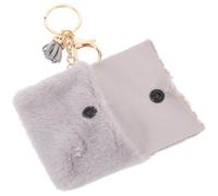 NIYANGLE Petit Porte-clés Portefeuille Kawaii en Peluche Structure Sécurisée et Alliage de Zinc, Compact et Mignon pour Voyage et Organisation Facile