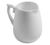 NIYANGLE Pichet à Lait en Porcelaine Osseuse Blanc 160 Ml, Crémier en Céramique Bec Verseur pour Café, Latte Art et Sirop, Mini Pot à Lait Léger et Résistant, Ustensile Cuisine Polyvalent