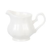 NIYANGLE Pichet Céramique Blanc Multifonction Bec Verseur et Design Délicat, Cruche Élégante pour Café ou Thé, Ustensile Blanc Classique pour Usage Domestique