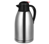 NIYANGLE Pichet en Acier Inoxydable 201 avec Couvercle, Isolation sous Vide Portable, Capacité 2l, Design Minimaliste Élégant pour Café Isotherme la Maison Bureau
