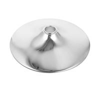 NIYANGLE Pièces de Fixation Universelles pour Chaises en Alliage Argenté, Base Hydraulique Ronde pour Fauteuil de Barbier, Accessoire Professionnel pour Salons de Beauté