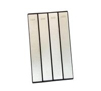 NIYANGLE Pierre à Aiguiser Diamant pour Affûtage Rapide et Haute Performance 4 Pièces Cuisine et Restaurant Grains 240, 400, 600, 1000 en Plastique et Adamas