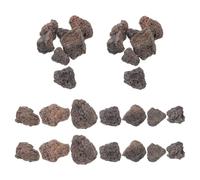 NIYANGLE Pierres Volcaniques Naturelles pour Bain D’Oiseaux - Galets de Lave Noire Décoratifs 1,1 Kg - Roches Poreuses pour Jardin et Terrasse - Filtration Eau Propre - Attractif Faune