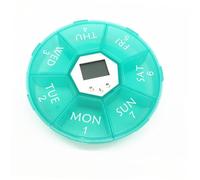 NIYANGLE Pilulier Électronique Compartiments avec Alarme Organisateur de Médicaments Portable pour Rappel Quotidien Boîte Pilules Pratique pour Patients Vert