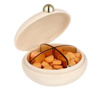 NIYANGLE Pilulier Portable Avec Compartiments Étui à Petit Distributeur De Pilules Pour Voyage