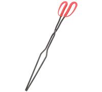 NIYANGLE Pince à Charbon Allongée en Fer pour Barbecue et Cheminée, Outil de Camping Extérieur Multifonction, Pince à Bûches Résistante pour Feu de Camp, Accessoire Ustensile de Grillades