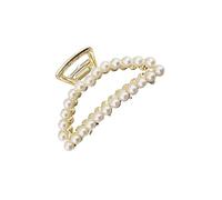 NIYANGLE Pince Cheveux Perles Artificielles Barrette Griffes Femme Fille Accessoires Coiffure