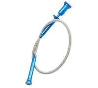 NIYANGLE Pince Magnétique 4 Griffes Pliable Lumière Led, Tige Télescopique Flexible, Outil de Ramassage Puissant pour Vis et Objets Métalliques - Outil Mécanique Automobile Pratique, Bleu