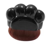 NIYANGLE Pinceau à Fond De Teint Plat Et Correcteur, Petit Format, Brosse à Pattes De Chaton Noire, Pour Maquillage Visage, Applicateur Doux Et Estompeur