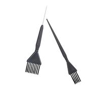 NIYANGLE Pinceau Teinture Capillaire et Peigne à Mèches 2 Pièces Grand et Petit Multifonction pour Coiffeurs Usage Professionnel et Salon Cheveux Foncés Polypropylène Inox