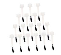 NIYANGLE Pinceaux de Manucure pour Vernis à Ongles 20 Pièces 11 Mm Brosse de Rechange Portable pour Salon et Usage Professionnel