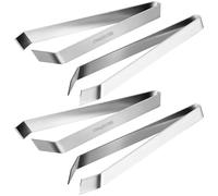 NIYANGLE Pinces à Arêtes de Poisson en Inox 2 Pièces, Pinces Cuisine Multifonctionnelles Embouts Plats et Inclinés, Ustensiles Compacts Cuisine, Barbecue et Service, Outil Précis