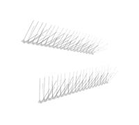 NIYANGLE Pique Pigeons Acier Inoxydable 2Pcs Argent 50 Cm Prévention d'Atterrissage pour Gazebos Conçu pour Starlings et Bats
