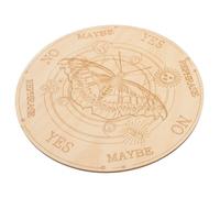 NIYANGLE Planche de Divination Décor Mystique Détails Soignés en Bois Beige pour Débutants et Aide la Prise de Décision pour Table de Radiesthésie