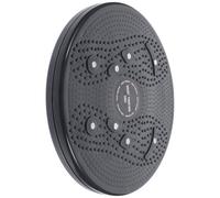 NIYANGLE Planche de Torsion Fitness Noire en PP Surface Antidérapante et Plateforme Rotative Stable pour Entraînement à Domicile et Modelage Corporel