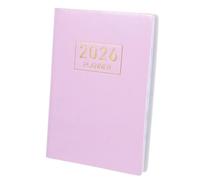 NIYANGLE Planificateur Mensuel Compact et Portable avec Couverture PU Élégante Agenda Hebdomadaire et Journal de Poche Anglais Carnet de Poche pour Organisation Quotidienne et Étudiants