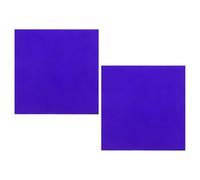 NIYANGLE Plaques de Verre Cobalt Bleu 2 Pièces 10x10 Cm pour Expérience de Flamme Chimique, Accessoires en Verre pour Laboratoire Scolaire, Filtres pour Réaction Ion Métallique