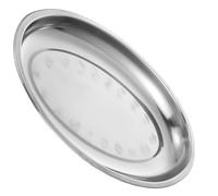 NIYANGLE Plateau Alimentaire en Acier Inoxydable Ovale 30 CM pour Conserver Snacks et Poulet Frit Cuisine Domestique