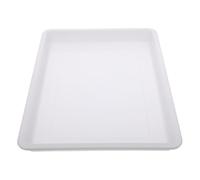 NIYANGLE Plateaux à Pigments en Plastique Blanc Légers et Portables pour Loisirs Créatifs DIY et Artistes, Plateaux Empilables Pratiques pour Activités Artistiques