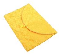 NIYANGLE Pochette de Rangement Bouddhiste en Brocart Jaune à Motif Dragon, Paquet de Stockage pour Écritures Sacrées et Divers Contenants, Pochette Pratique pour Bureau et Usage Spirituel,