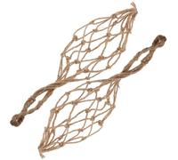 NIYANGLE Pochette pour Bouteille de Vin en Filet de Jute 2 Pièces, Manchon de Transport Polyvalent, pour Rangement la Maison et Excursions en Plein Air