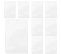 NIYANGLE Pochettes Transparentes en Pvc 5x8 Cm, Lot de 100 pour Étiquettes de Prix, Protège-cartes Pratiques et Solide, Pochettes de Rangement pour Fiches, Usage Magasin, Bureau