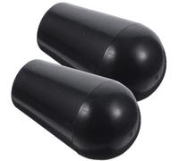 NIYANGLE Poignée de Robinet pour Tireuse à Bière Noire en Plastique, Lot de 2 Pièces Prise Confortable et Durabilité, Design Élégant pour Bar