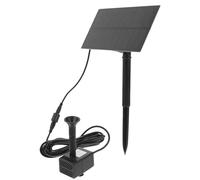 NIYANGLE Pompe Solaire pour Fontaine Extérieure 1,5w à Panneau Solaire Modèle Carré Piquet de Fixation pour Jardin Bassin et Cascade Fonction Multijet Résistant la Corrosion