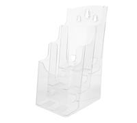 NIYANGLE Porte-brochures Mural Bureau Transparent à Niveaux Présentoir Compact pour Brochures Dépliants et Prospectus Adapté Aux Bureaux Bibliothèques et Espaces Commerciaux