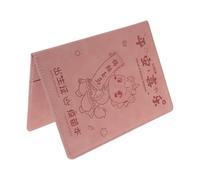 NIYANGLE Porte-certificat de Naissance Rose 2026 en Pu Motif Année du Cheval, Étui Protecteur pour Documents Bébé, Organiseur Voyage Sécurisé pour Certificats, Carte D’assurance et Carnet
