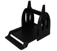 NIYANGLE Porte-étiquettes Noir en Plastique, Support Externe pour Imprimantes Thermiques, Distributeur de Rouleaux D’étiquettes Pratique pour Bureau, Accessoire Étiquette Multifonction,
