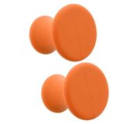 NIYANGLE Porte-fourchette de Contemplation en Caoutchouc Orange, Lot de 2 Pièces Support Stable et Résistant pour Yoga, Relaxation et Thérapie Sonore