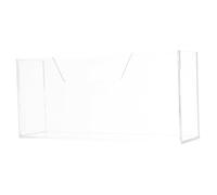NIYANGLE Porte-serviette Acrylique Transparent Support Vertical pour Serviettes de Table Distributeur de Papier Essuie-tout Élégant et Organiseur de Serviettes pour Cuisine Salle à Manger