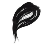 NIYANGLE Postiche Synthétique à Frange Noire Taille Moyenne Frange Rideau 3d Femme Naturelle Confortable Usage Quotidien Cosplay Fête