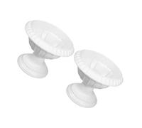 NIYANGLE Pot à Fleurs Blanc en PP pour Décoration Mariage, Lot de 2 Pièces, Planteur de Route Élégant pour Scène de Mariage ou Fête D'ouverture