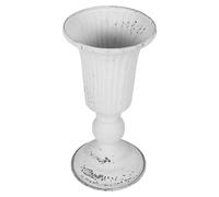 NIYANGLE Pot de Fleur Vintage Fer avec Base Stable Vase Urne Élégant pour Décoration Mariage et Support Plante Intérieur Jardinière Rétro pour Fleurs Fraîches ou Séchées