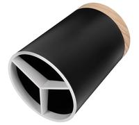 NIYANGLE Pot de Rangement Ustensiles Cuisine Noir Seau à Couverts Détachable Compartiments pour Cuillères Fourchettes Baguettes Support Vaisselle Compact et Pratique pour Table et Plan de