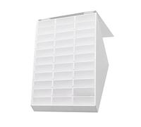 NIYANGLE Présentoir Ongles Acrylique 30 Logements Compact Blanc Pour Nail Art Professionnel Salon Rangement Pointes D’ongles