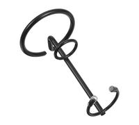 NIYANGLE Présentoir pour Baguette Magique en Métal Noir Petit Format Socle de Rangement Hexagonal Stable pour Baguettes de Cristal et Colonnes D’Énergie Support Décoratif Compact pour